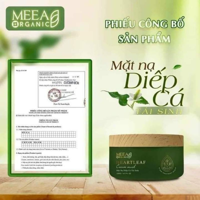 Mặt nạ diếp cá MEEA ORGANIC