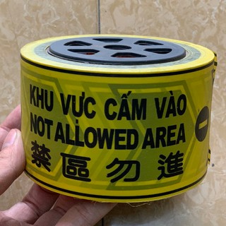 Băng rào cảnh báo Đen Vàng  100m