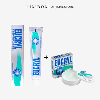 [HB Gift] Quà tặng Kem Đánh Răng Tẩy Trắng 62g và Bột Đánh Răng Tẩy Trắng 50g Eucryl