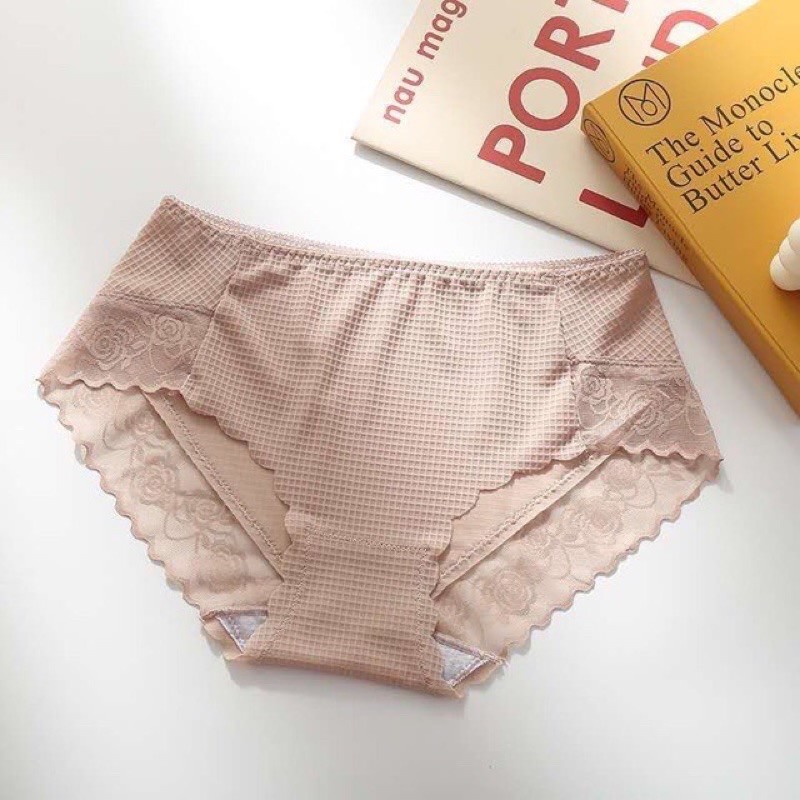 COMBO QUẦN LÓT COTTON PHỐI REN CAO CẤP 2207#