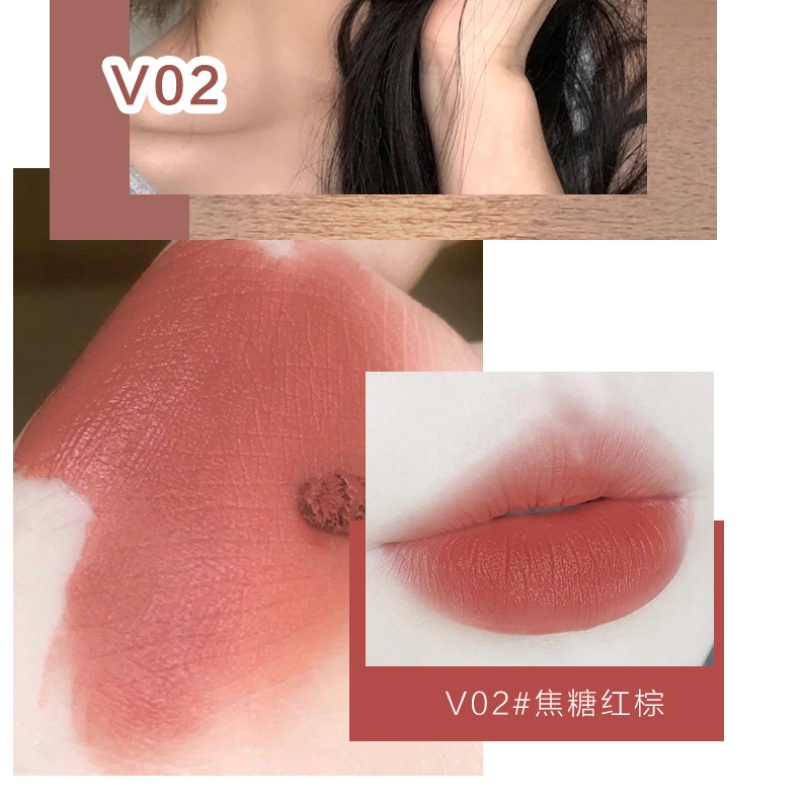 [Hàng mới về] Son Kem Màu Lì Mịn Như Nhung Hllr Không Dính Cốc Lâu Trôi Dưỡng Ẩm