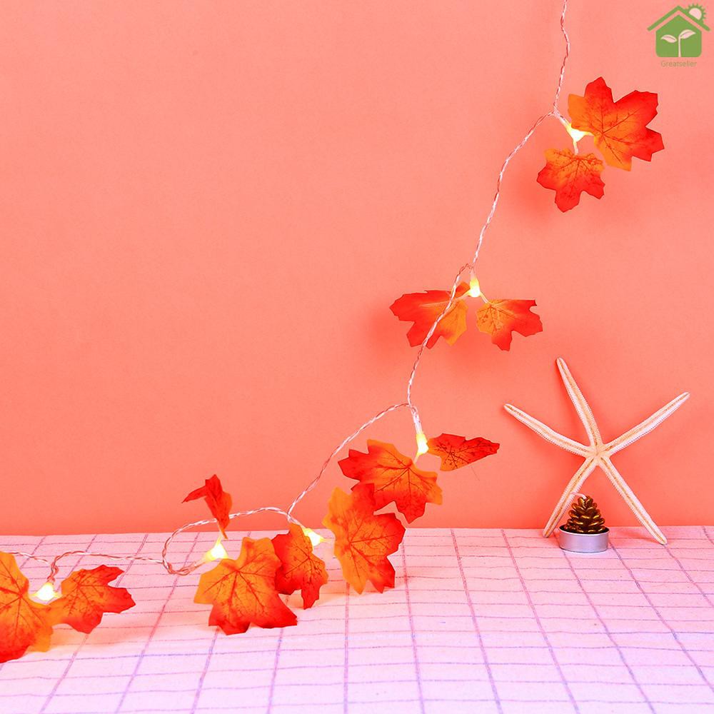 Dây Đèn Led Hình Lá Phong Trang Trí Tiệc Cưới / Sinh Nhật