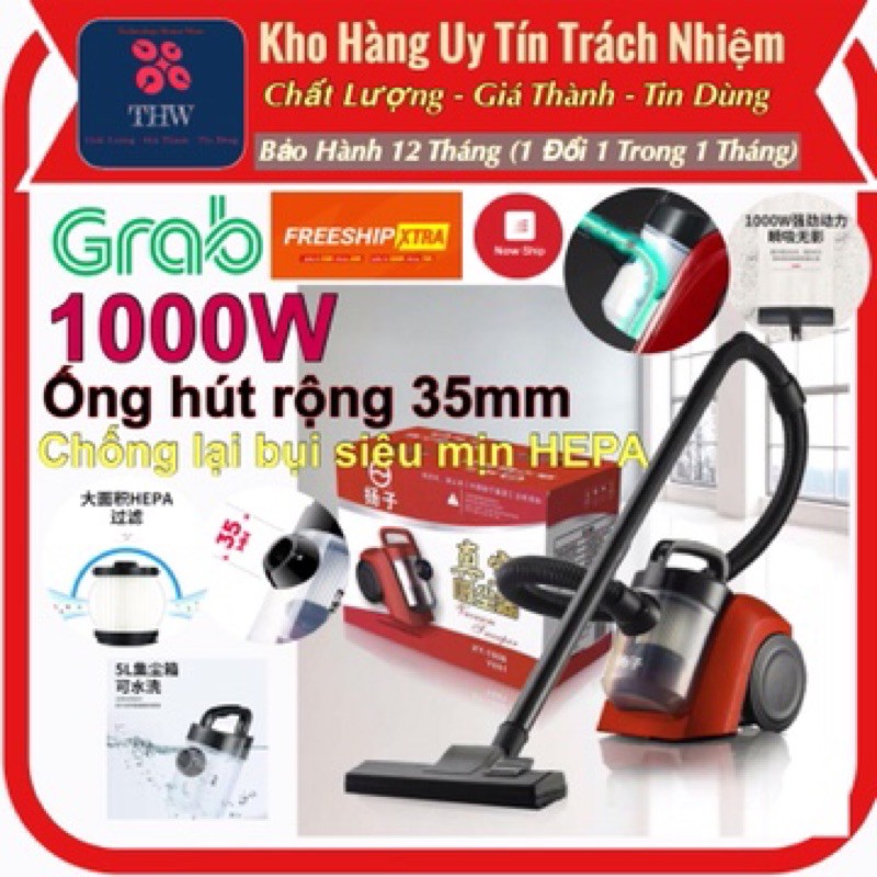 |THW-HN| Máy Hút Bụi chính hãng công suất cao hút mạnh mẽ di chuyển dễ dàng