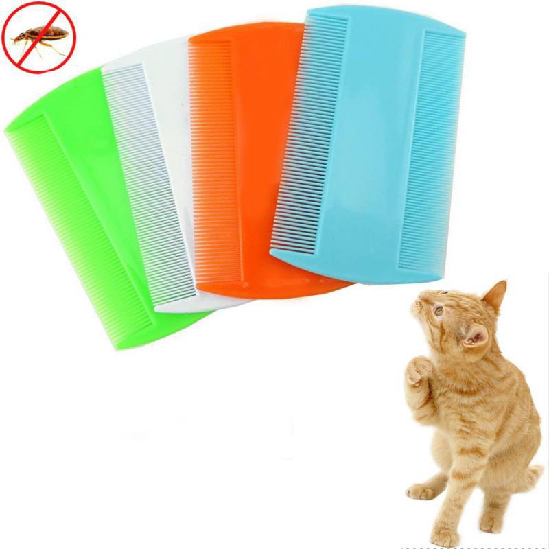 Lược chải lông bằng nhựa 2 đầu cho thú cưng