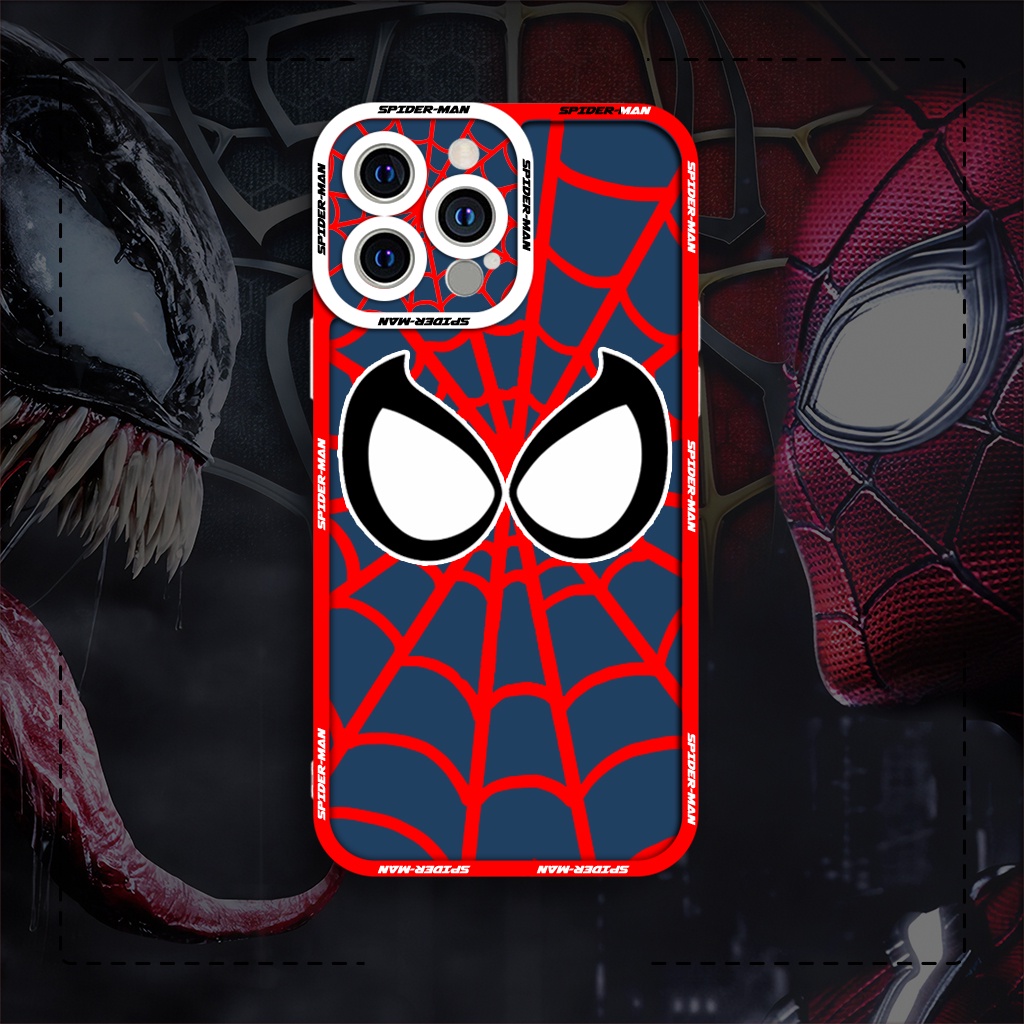 Ốp lưng iphone cạnh vuông JM CASE Spider-Man phong cách Marvel 6plus/6s/6splus/7/7plus/8/8plus/x/xs/11/12/pro/max/plus/