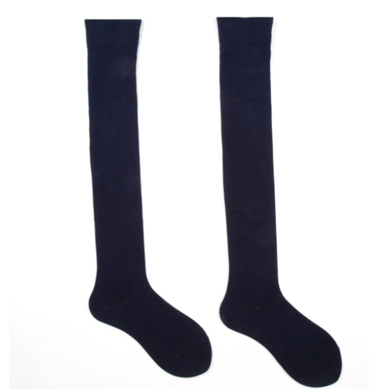 Tất Dài Qua Gối Màu Trơn Giữ Ấm Cho Nữ