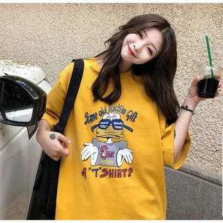 Áo thun tay lỡ 🍀 Áo thun Unisex - In hình vịt đeo kính -