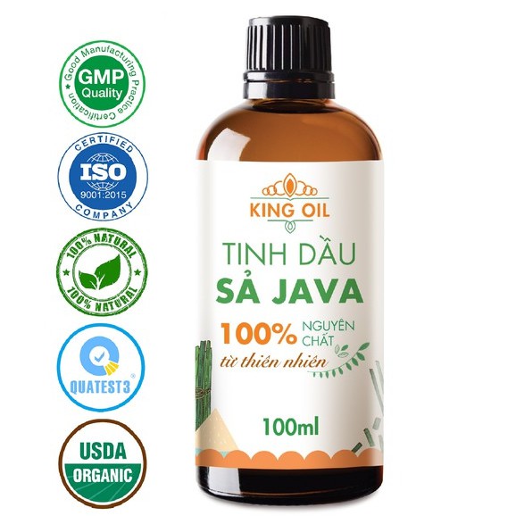 Tinh dầu sả java KingOil, tinh dầu nguyên chất từ thiên nhiên, thơm phòng, thư giãn, đuổi muỗi