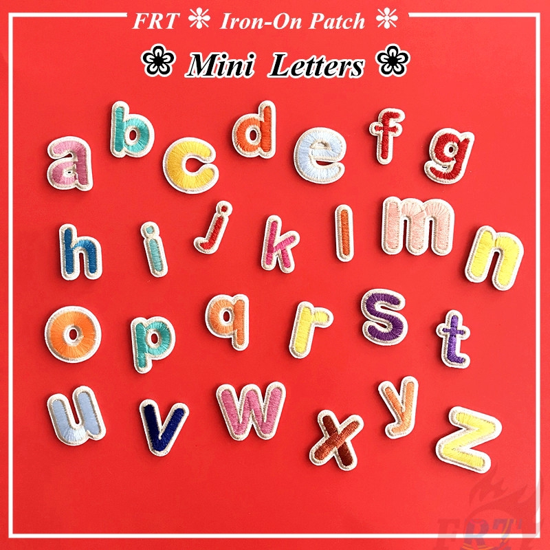 Sticker Ủi Thêu Hình Chữ Cái Mini