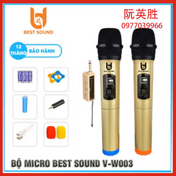 Micro Không Dây BD W003 e6s Siêu Gọn Tiện Dụng ,Chất Âm Tốt, Chuyên Karaoke Loa Kéo, Loa Bluetooth, Du Lịch, Gia Đình