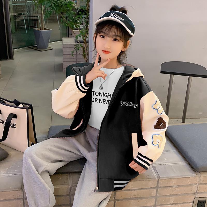 Hàng Có Sẵn Áo Khoác Bóng Chày Mùa Xuân Thu Phong Cách Phương Tây Mới Dành Cho Bé Gái 2022