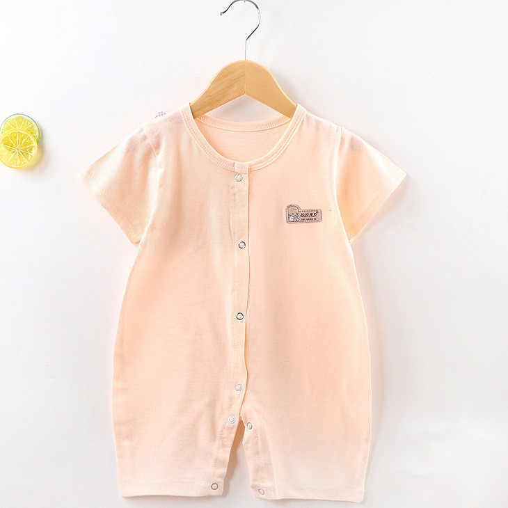 Bodysuit cotton bé trai và bé gái tay ngắn romper