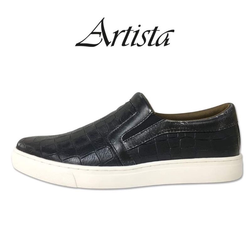 Giày slipon nam xuất khẩu da thật artista sẵn size 37 kèm hình thật và clip AMGOBET