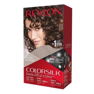 🌈THUỐC NHUỘM TÓC của MỸ- ReVlon Dark Brown 30 cho Tóc màu NÂU ĐẬM. Dung tích 130ml