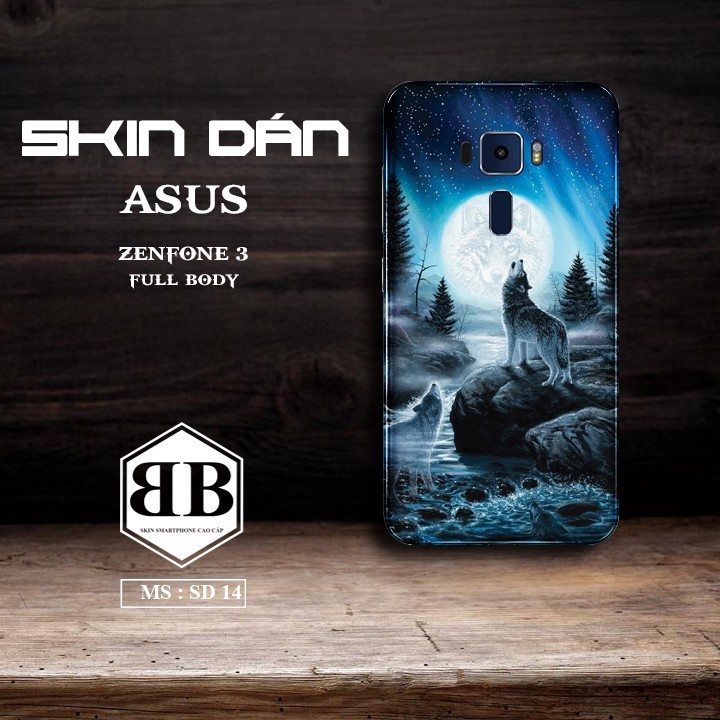 Bộ Dán Skin Asus Zenfone 3 Dán full lưng viền siêu chất dùng thay ốp lưng điện thoại cực đẹp