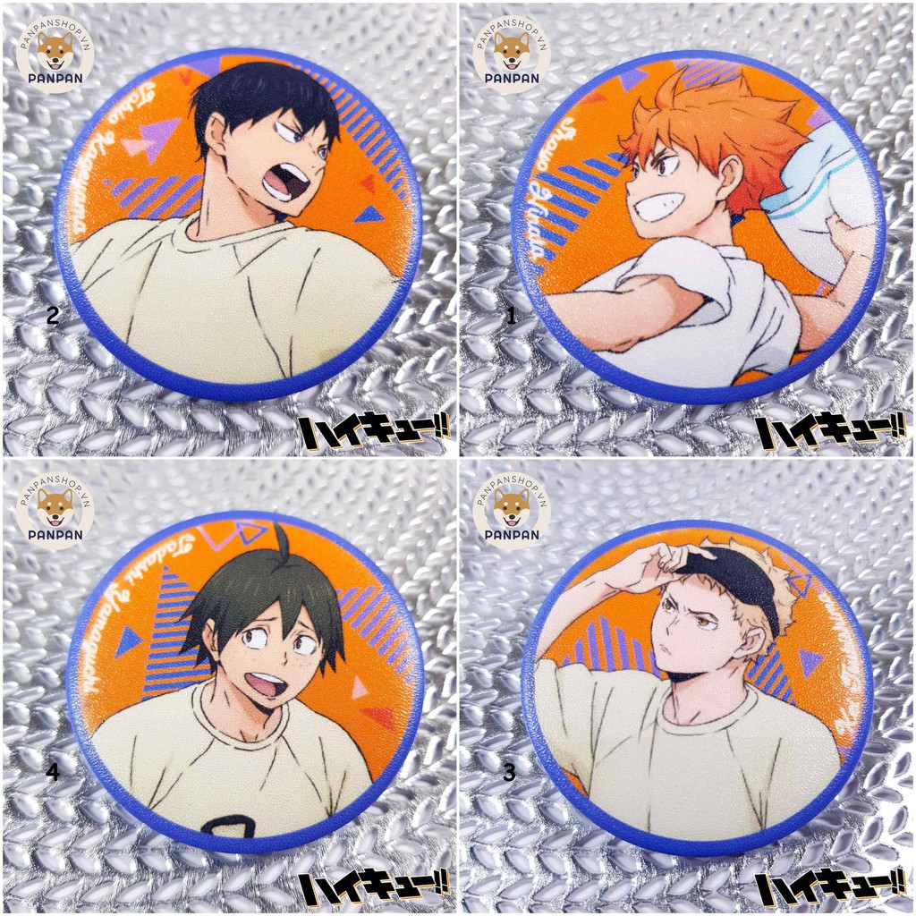 Huy Hiệu Haikyuu! To The Top 8 Nhân Vật (6CM)