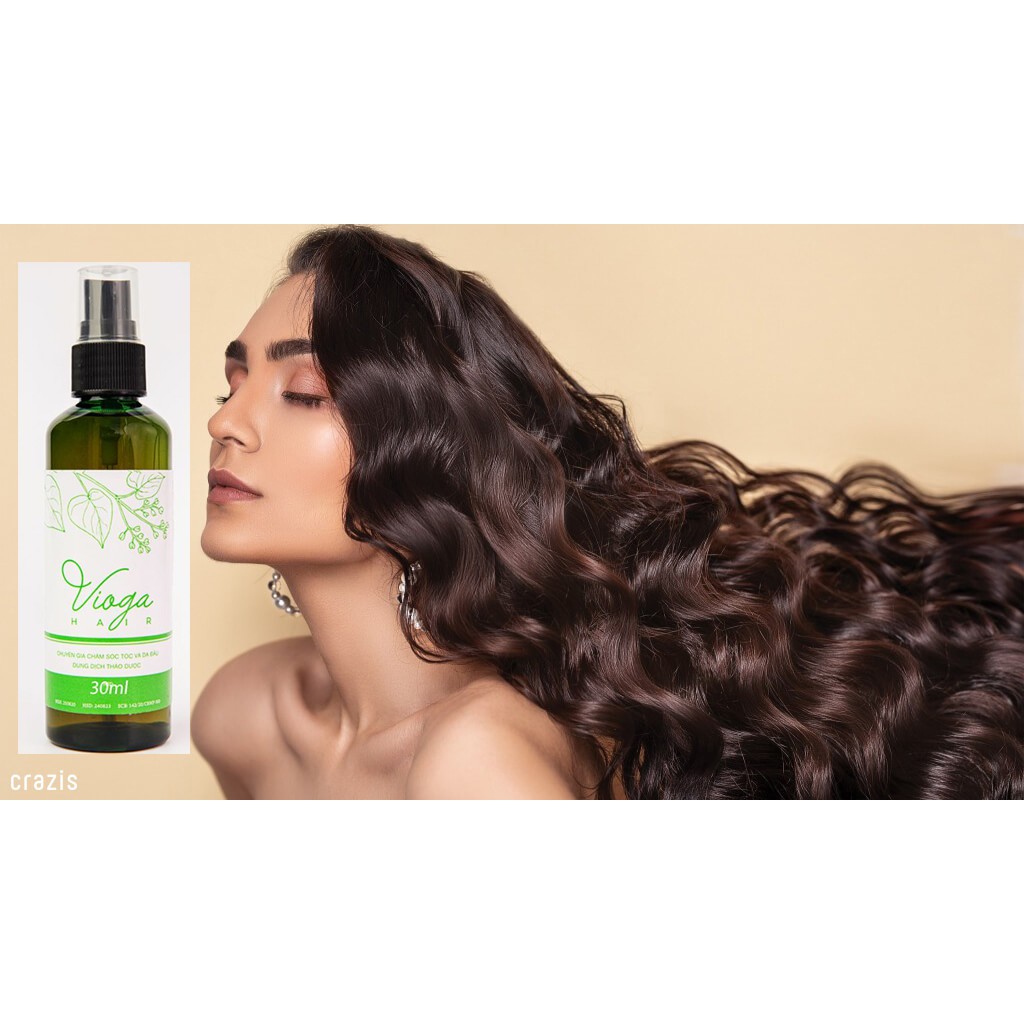 Vioga Hair- Dung Dịch Dưỡng Tóc - Phục Hồi, Ngăn Ngừa Tóc Xơ & Rụng Tóc - Chai 30ml