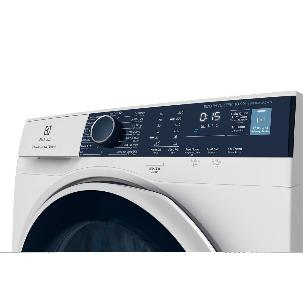 Máy giặt Electrolux Inverter 10 kg EWF1024P5WB - BẢO HÀNH CHÍNH HÃNG 2 NĂM HỖ TRỢ TẬN NHÀ