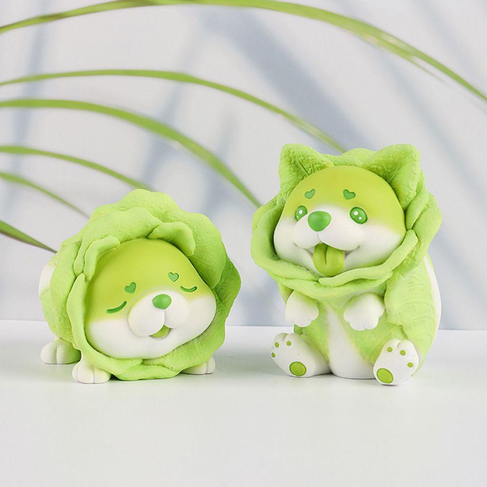 1 Tượng Trang Trí Hình Chú Chó Chihuahua Cabbage Shiba Dễ Thương