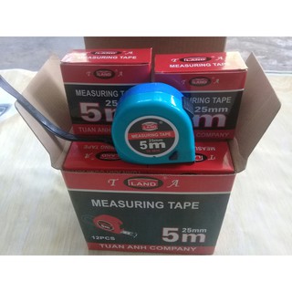 THƯỚC DÂY,THƯỚC MÉT,THƯỚC QUỘN [1 Hộp 12chiếc,1 chiếc dài 5m]