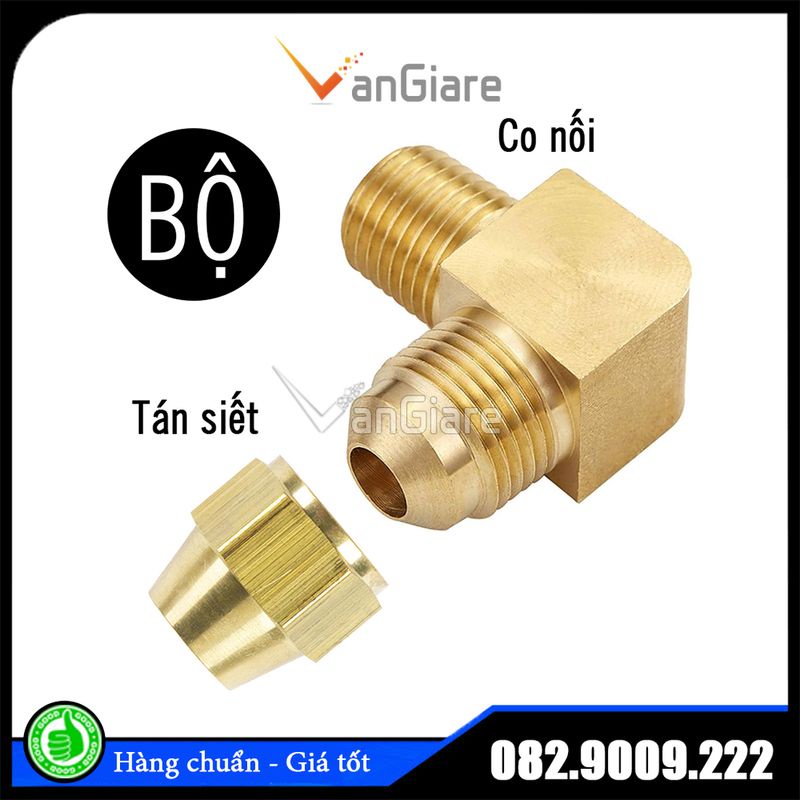 Co nối ren ngoài côn lồi ống đồng 6mm 8mm 10mm 12mm - lã ống đồng