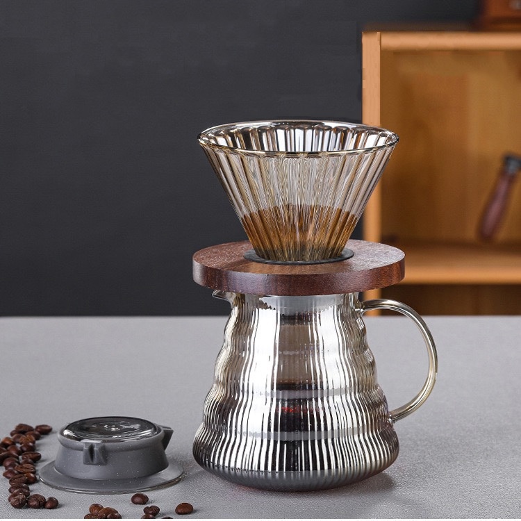 Bộ Pha Cà Phê Giấy Lọc Pour Over V60 Thể Tích 500ml