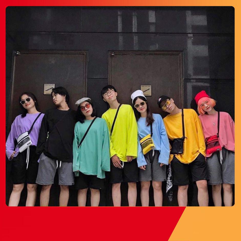 Thời Trang Tuổi Teen - ÁO DÀI TAY TRƠN 10 MÀU PASTEL UNISEX - ÁO THUN NỈ TRƠN HOT - (Sp sẵn)