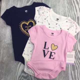 Body cotton bé gái (3-6 và 6-9 tháng)