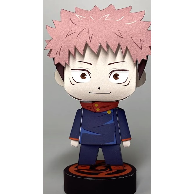 Mô hình giấy 9 nhân vật trong Anime Jujutsu Kaisen + kit mô hình hộp trang trí TS26