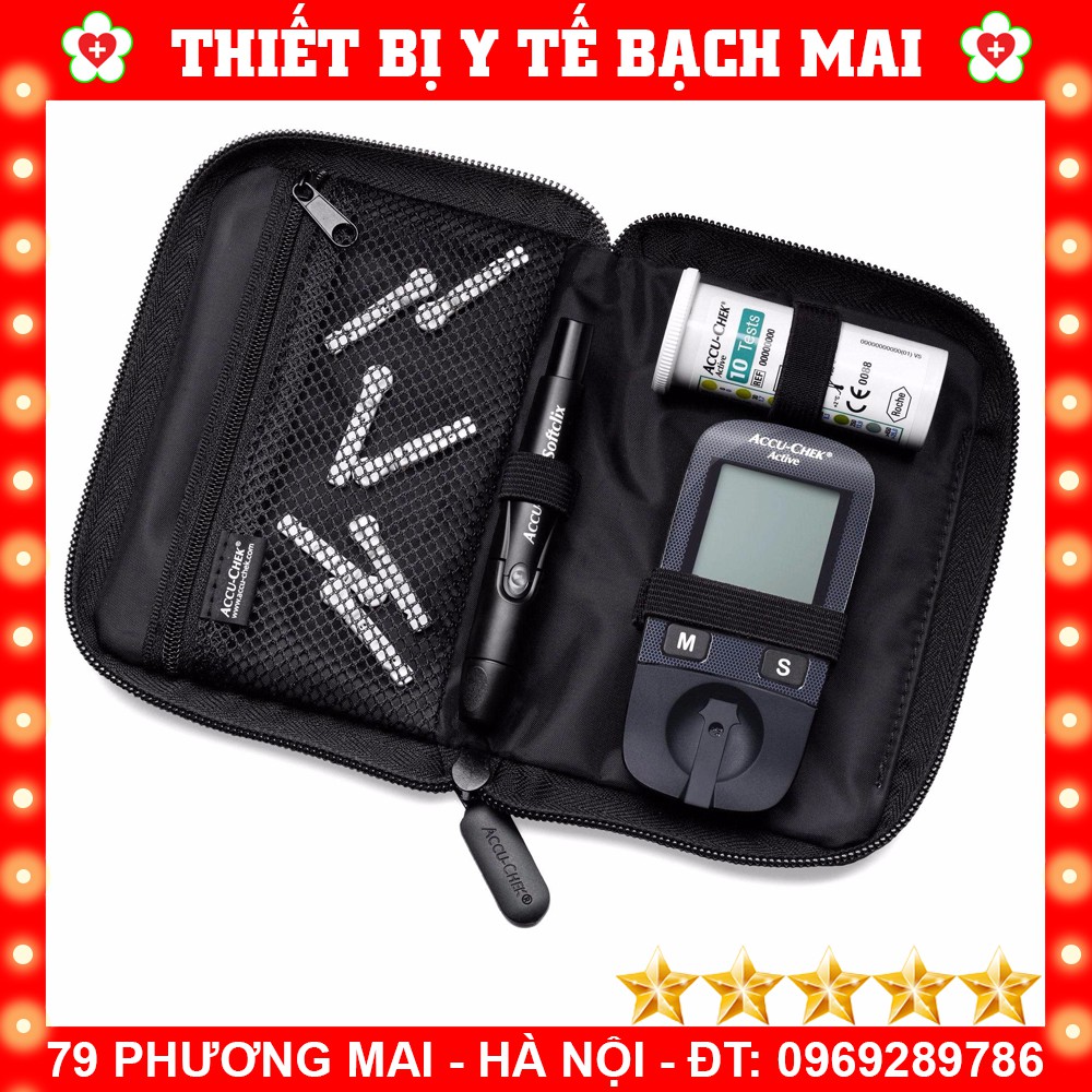 Máy Đo Đường Huyết (Thử Tiểu Đường) ACCU-CHEK ACTIVE - Sản Xuất Tại Đức - Không Sử Dụng Code