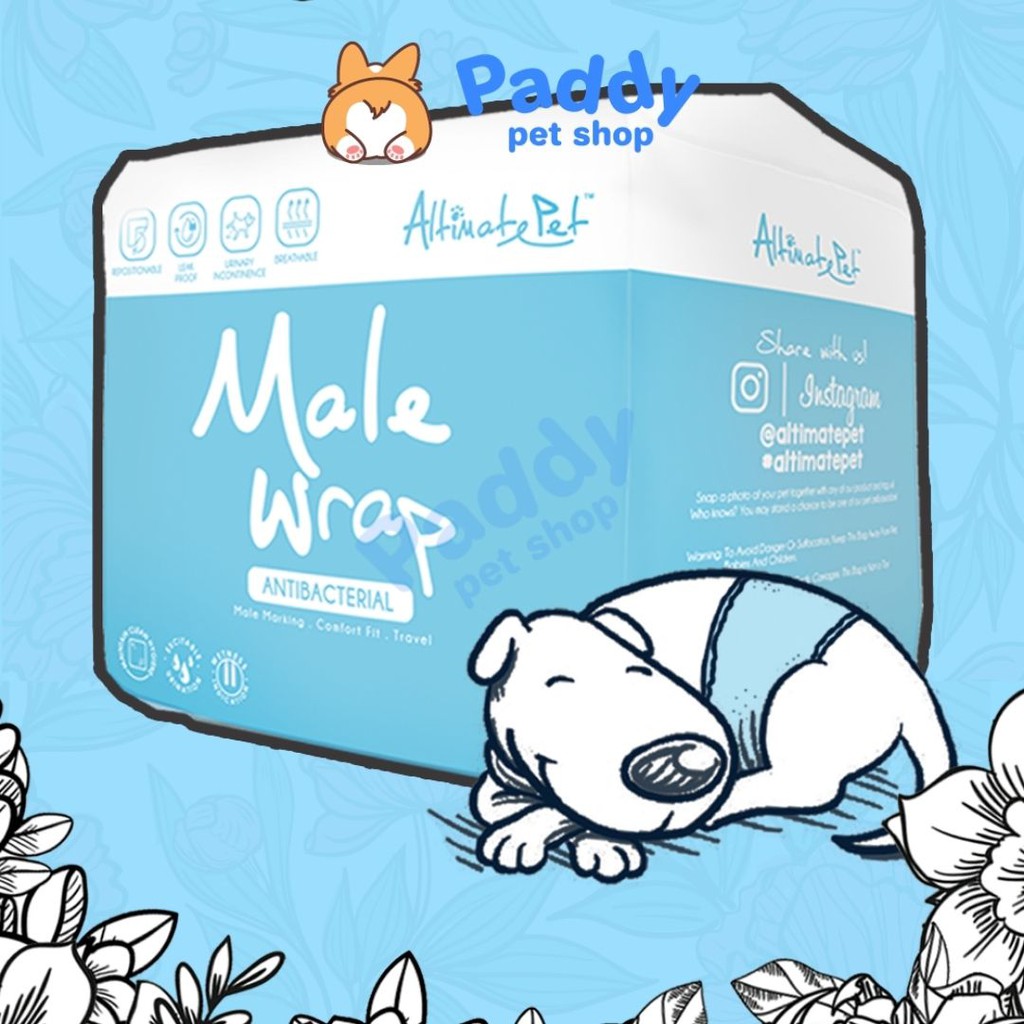 Tã Bỉm Cho Chó Đực Altimate Pet Male Wrap Diaper