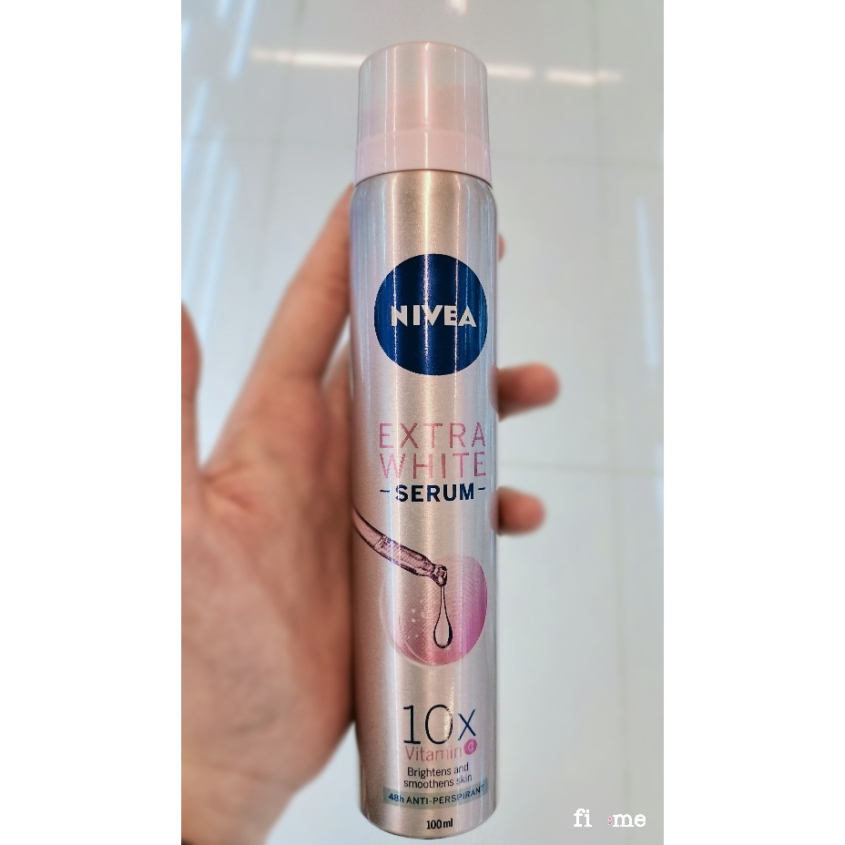 Xịt ngăn mùi serum trắng mịn nhẹ Nivea 100ml