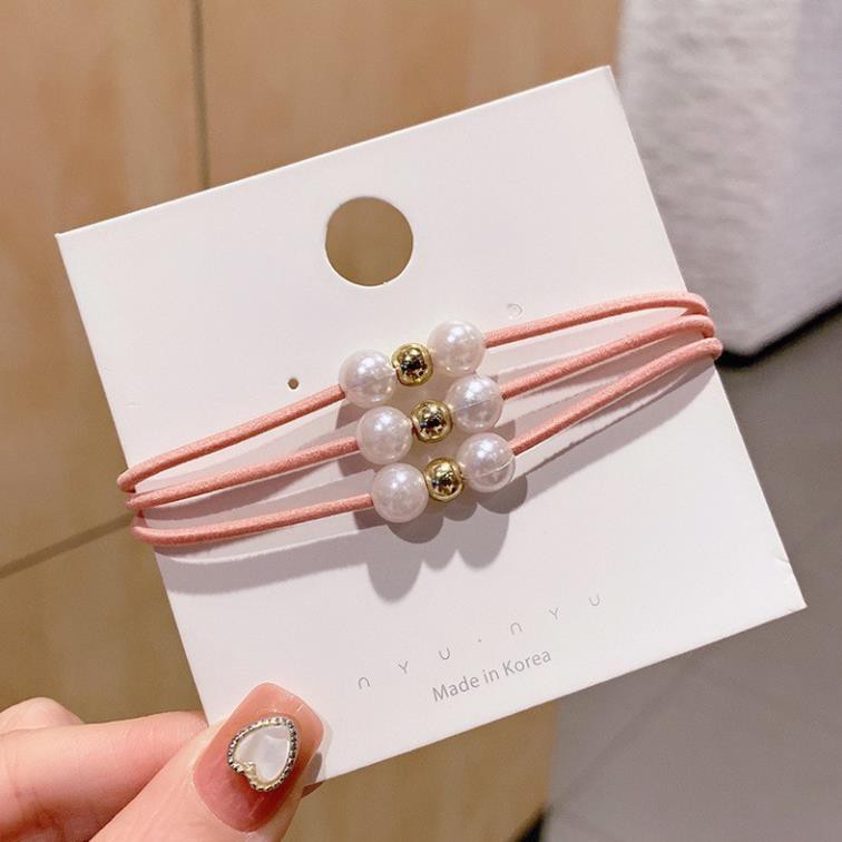 Dây Buộc Tóc SOLANO Chun Buộc Tóc 3 Dây Co Giãn Phong Cách Hàn Quốc Thời Trang Xinh Xắn Cho Nữ FAH-001248