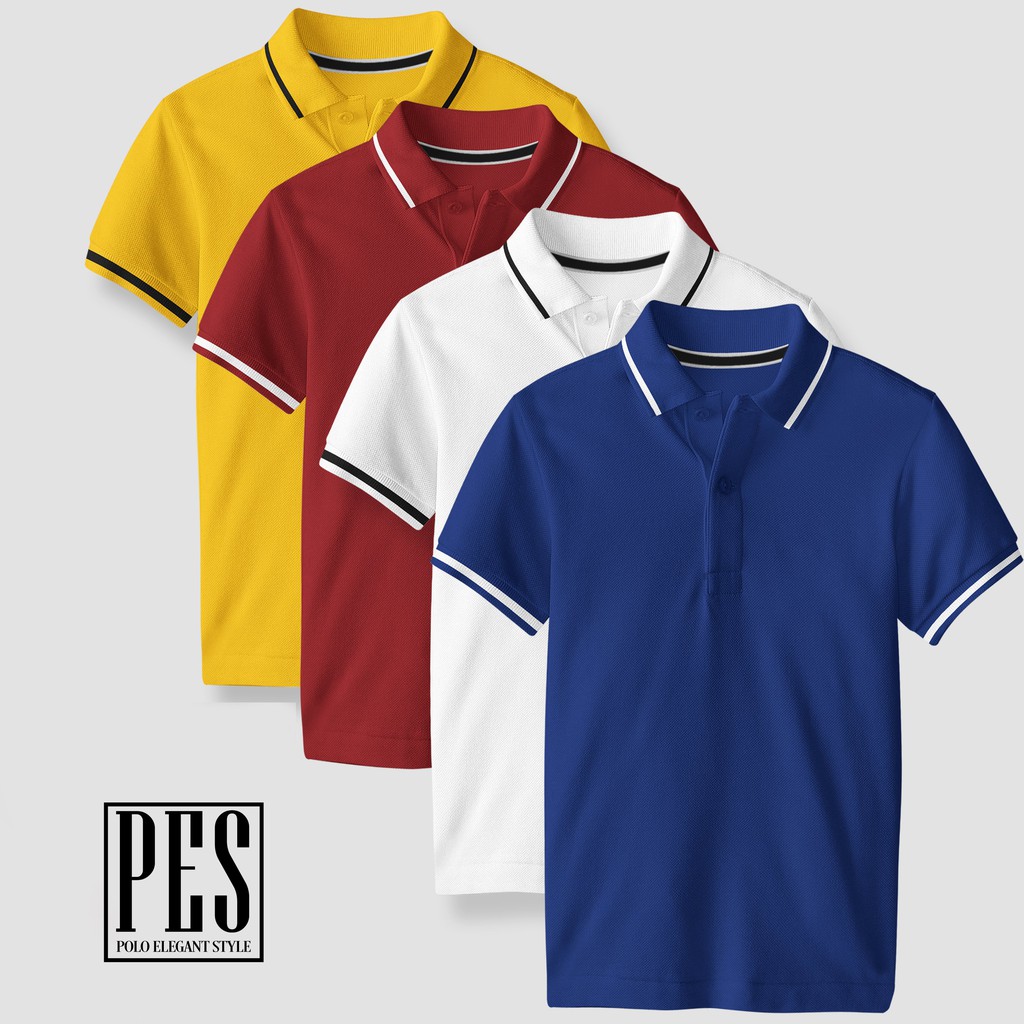 Áo thun Polo Basic nam Màu Vàng cổ bẻ vải cá sấu Cotton trẻ trung lịch lãm | BigBuy360 - bigbuy360.vn