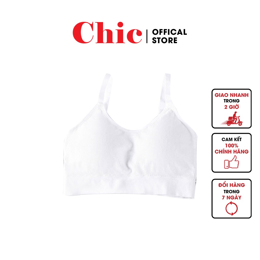 Áo Bra CBT1BRA01 Bra Tập Gym VNXK Kiểu Dáng Thể Thao Chất Liệu Cotton Bề Mặt Gân Tăm 2 Dây Mặc Thoải Mái(SIZE 40-65KG