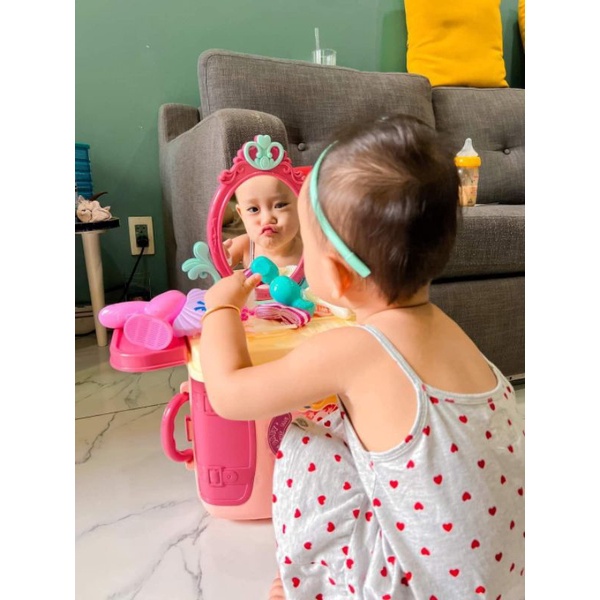Đồ chơi trang điểm cho bé gái đồ chơi nấu ăn ba lô đeo được phù hợp 2 3 4 5 6 tuổi