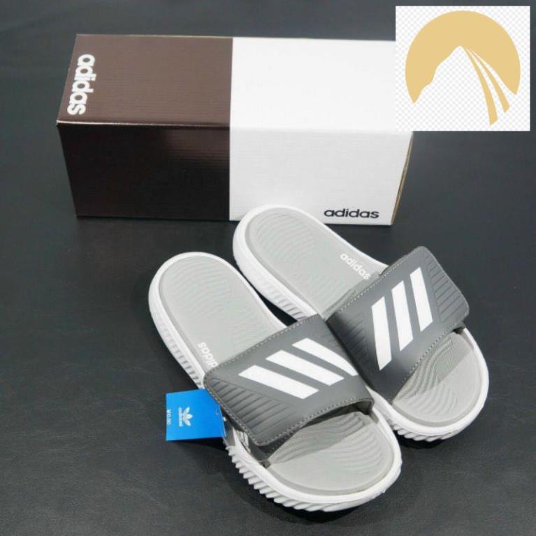 🤾👷 Adi dép Adidas aphabounce Adi Das 3 sọc xanh quai ngang đế dày cao độn lên 3cm có tem in nhiệt và tag 🤾👷