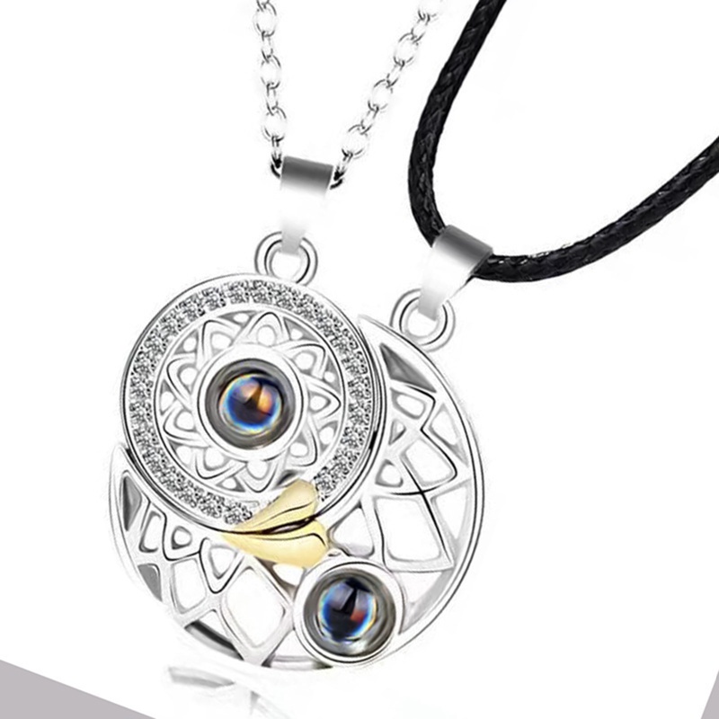 Dây chuyền mặt trăng và mặt trời cho cặp đôi