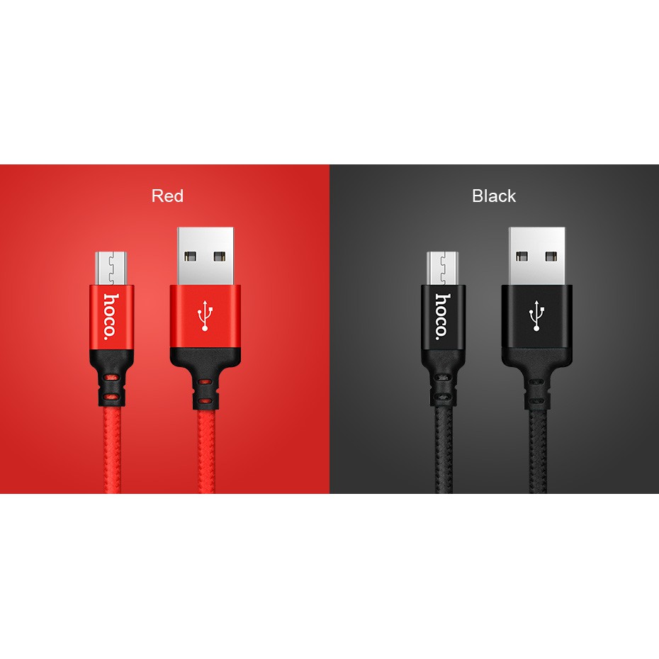 [FREESHIP 99K]_Cáp sạc Micro Usb Hoco X14 ✓ Dài 2m ✓ Cáp Android