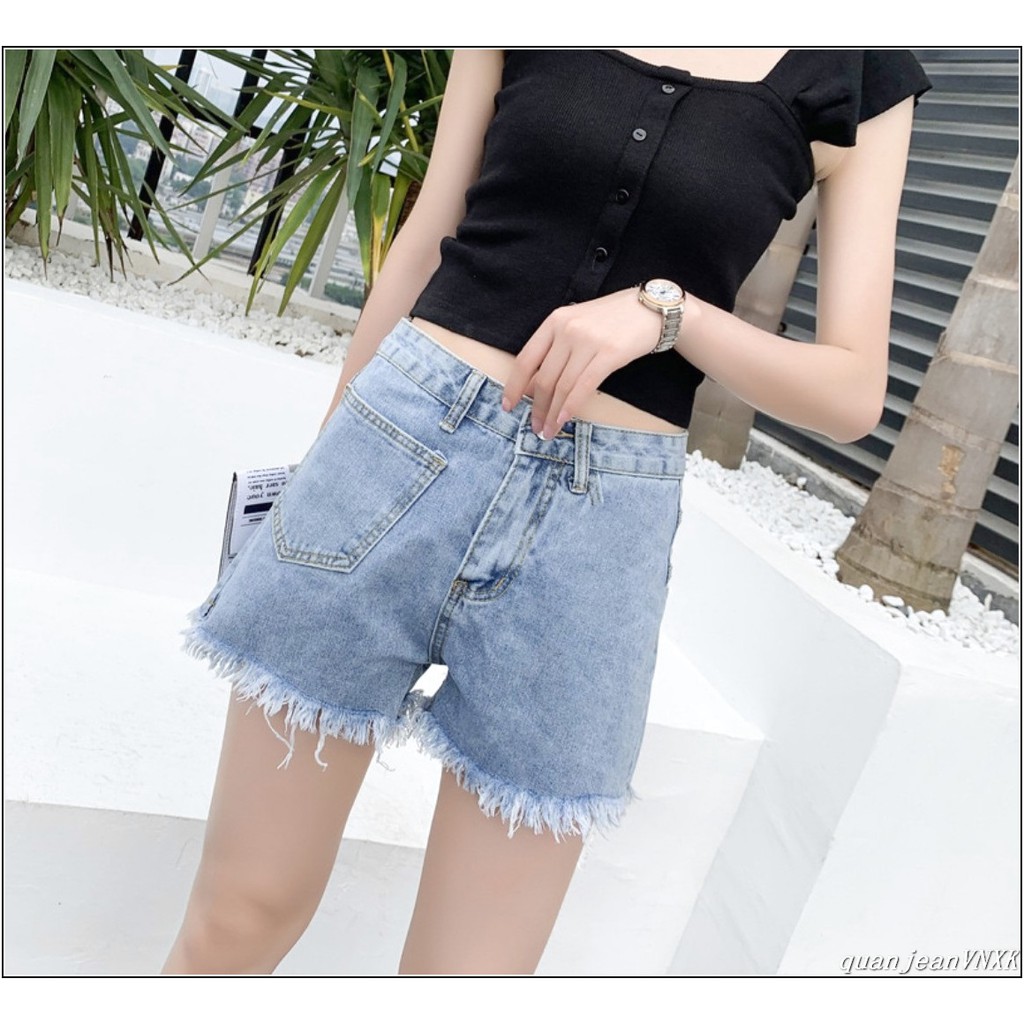 Quần short jean nữ TÚI BẦU 1 BÊN TB siêu đẹp thời trang -TB#12