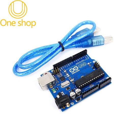 Kit Arduino Uno R3 Chíp Cắm Atmega328P Kèm Cáp Kết Nối Trị Giá 15K (BH 06 Tháng) | WebRaoVat - webraovat.net.vn