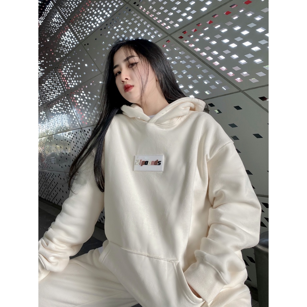 Áo Hoodie nỉ bông color blocked 21pounds