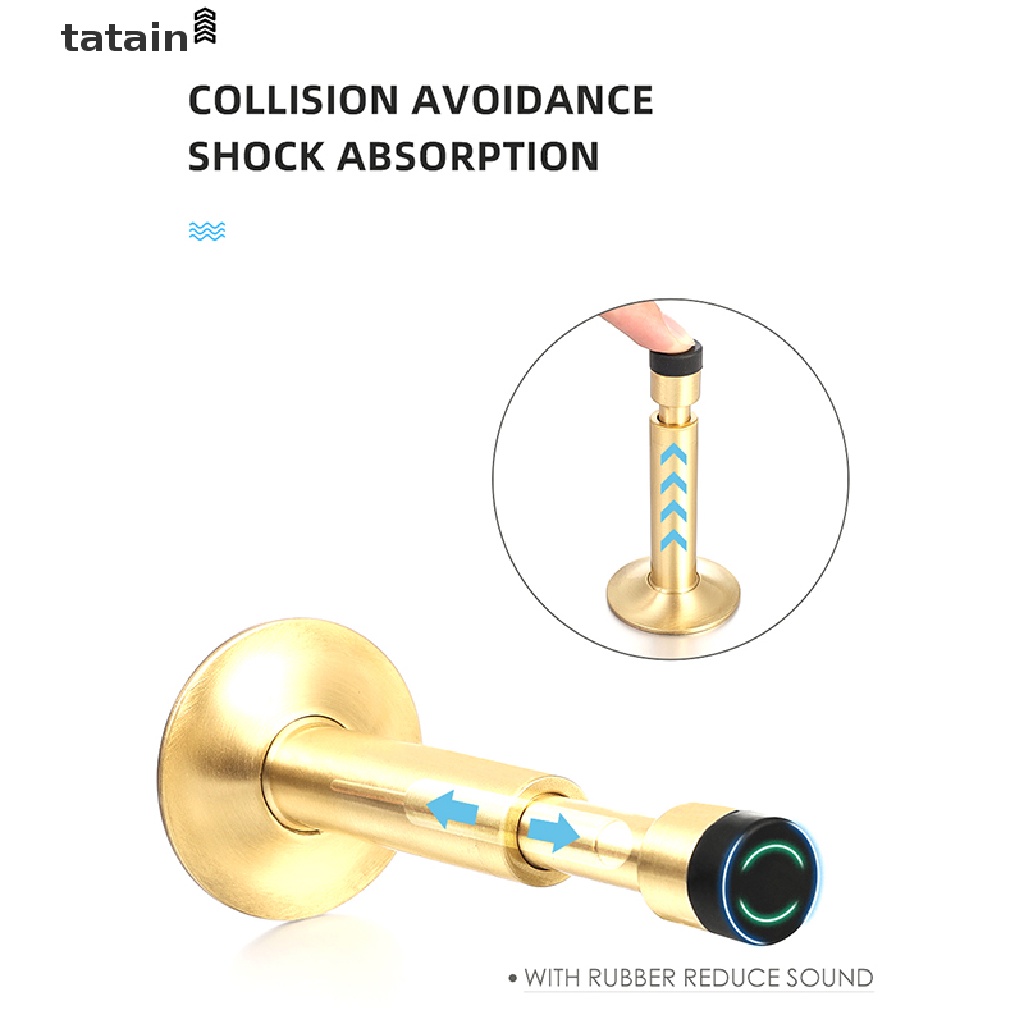 [TAT] Hydraulic Buffer Door Stopper Pure Copper And Aluminum Alloy Floor Door Stops CVX