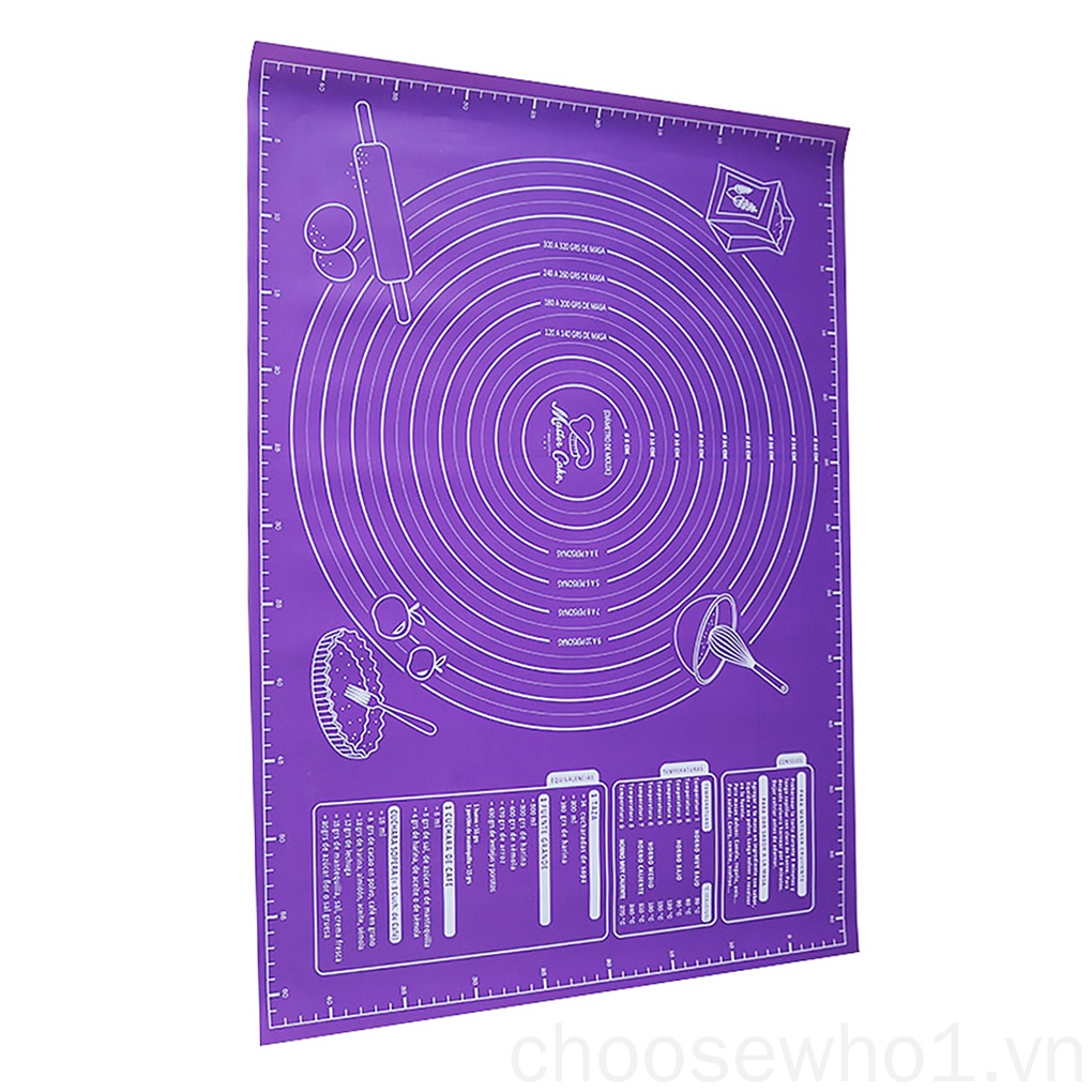 Bộ 2 thảm silicon nhào bột làm bánh chống dính