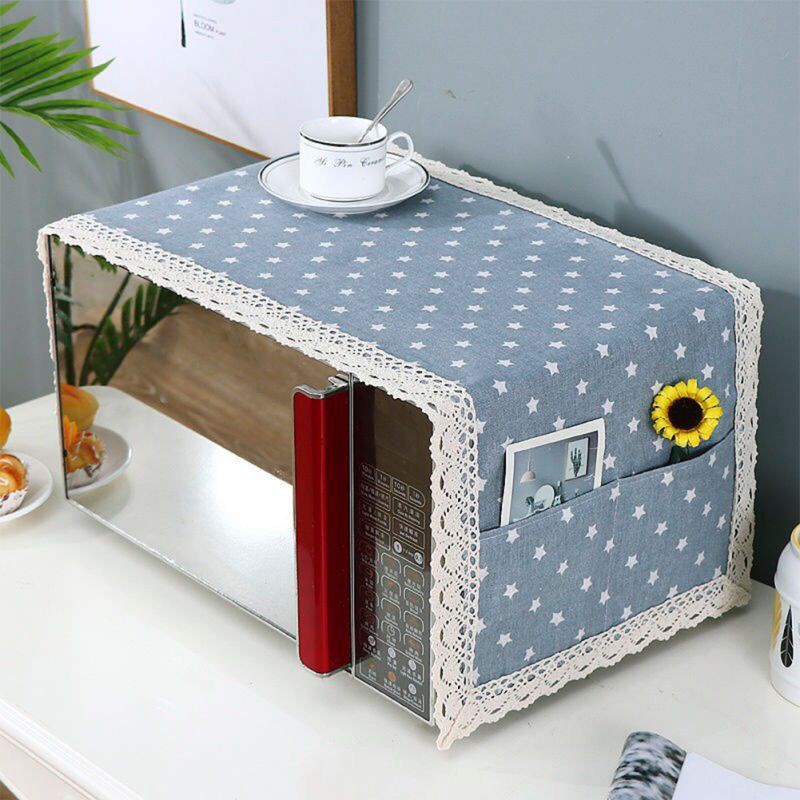 Vỏ Bọc Chống Bụi Cho Lò Vi Sóng Họa Tiết Hoa Xinh Xắn