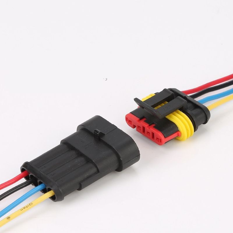 Đầu nối dây điện 1 / 2 / 3 / 4 / 5 / 6 pin chống thấm nước thích hợp cho xe hơi / xe tải