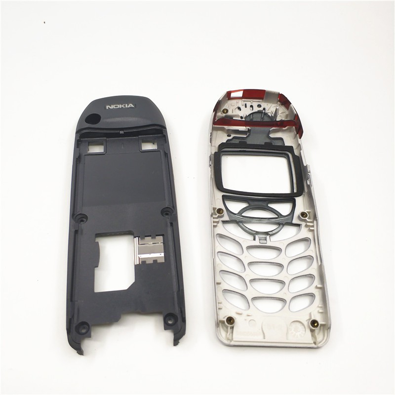 New For Nokia 6310 Cover Housing Battery Door Middle Frame Front Bezel Replace Part NO Phone Keyboard