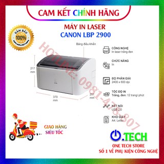 [CHÍNH HÃNG]-Máy in Canon LBP2900 Like New 95 - 99 %, Nguyên bản chưa qua sửa chữa, bảo hành 03 tháng