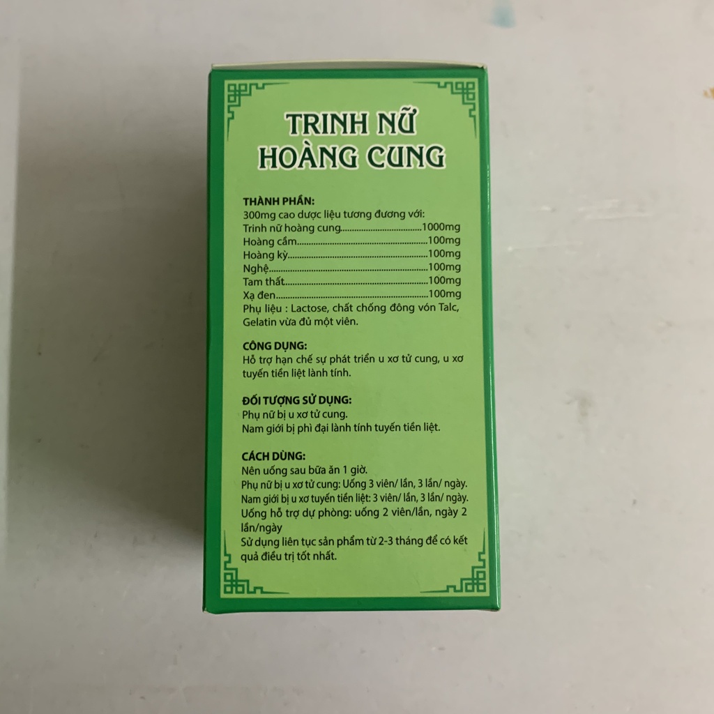 Viên uống TRINH NỮ HOÀNG CUNG TAM THẤT - hộp 50 viên