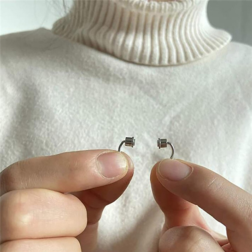 Khuyên mũi từ tính không xỏ lỗ bằng hợp kim hình móng ngựa thời trang